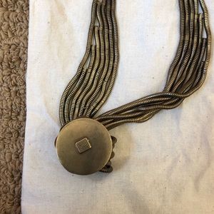 Dannijo brass knot necklace